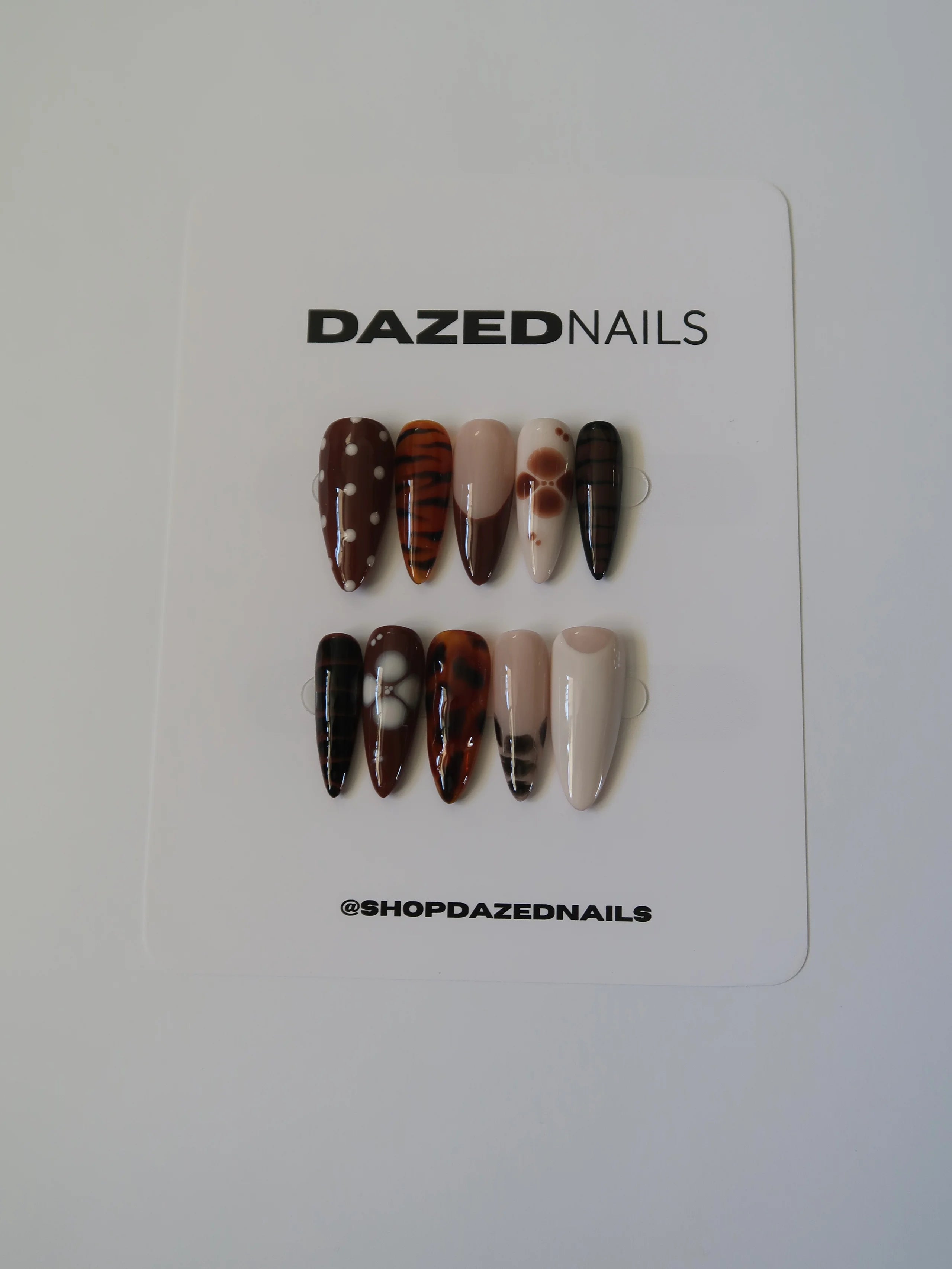 Amber Press-On Nail Set