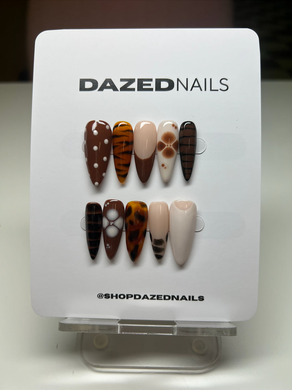 Amber Press-On Nail Set