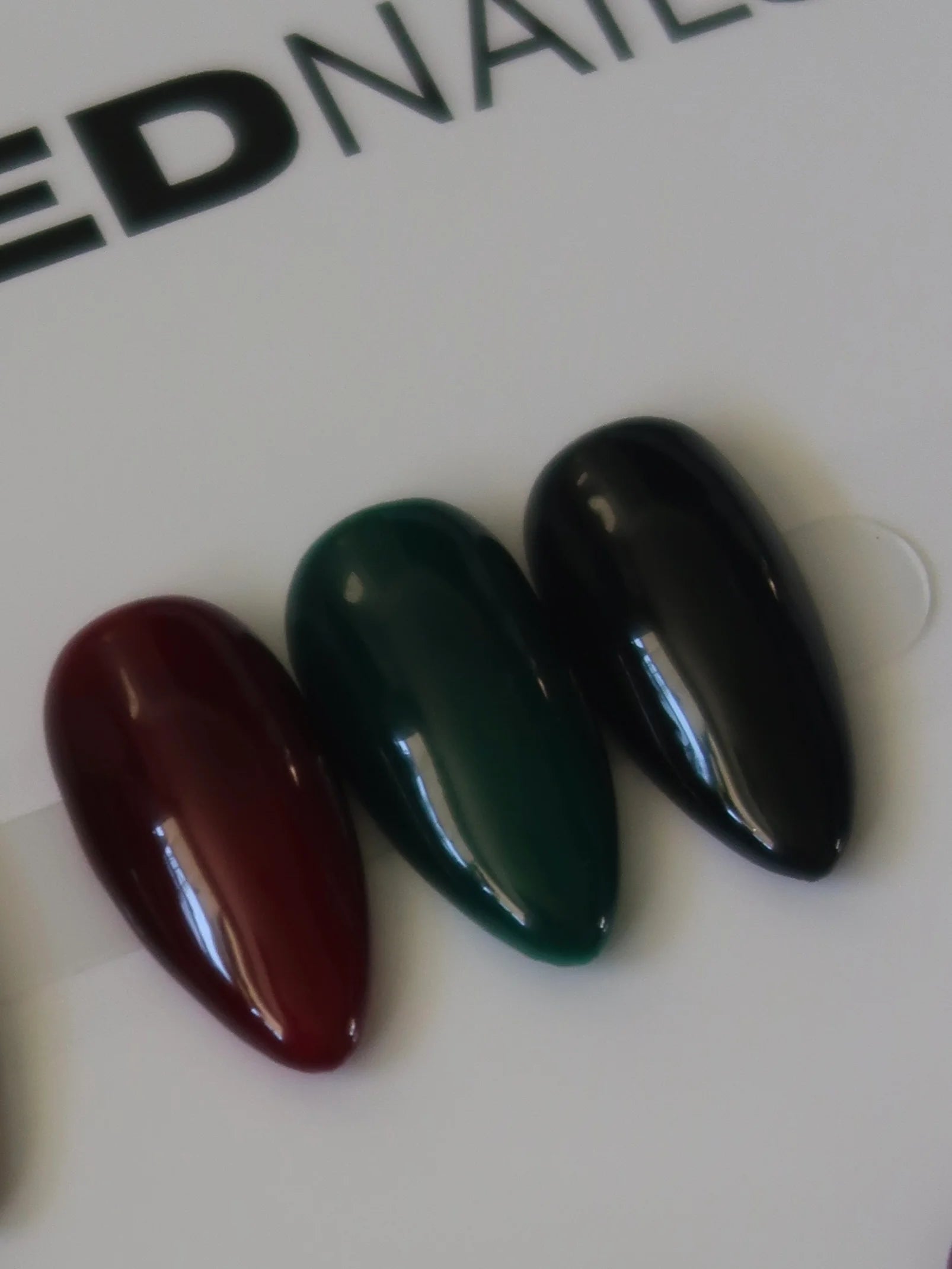 Dark Red Press-On Nail Set