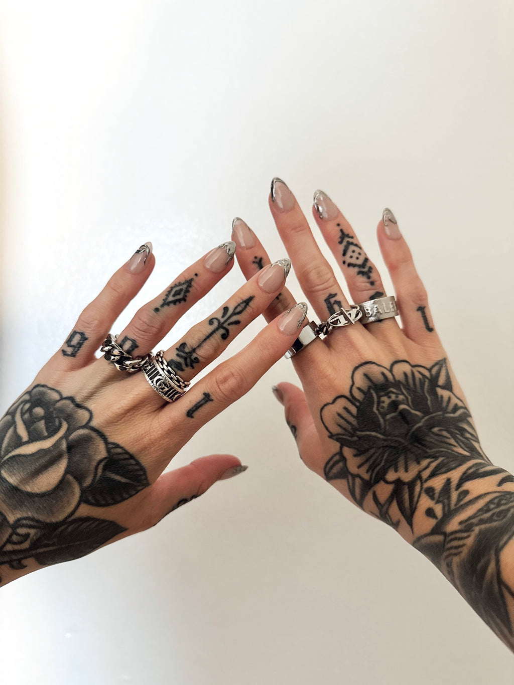 Organic Chrome Press-on Nail Set